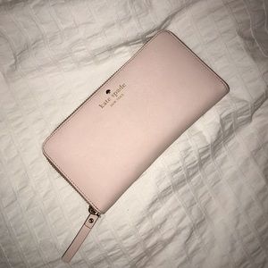 Soft pink wallet